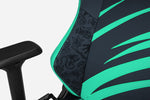 Close-up detailed view of the League of Legends LEC Edition Secretlab OMEGA Series Gaming Chair